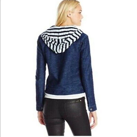 NWT Splendid Corby Twofer Jacket with Stripe Hood Size Medium - Picture 2 of 16